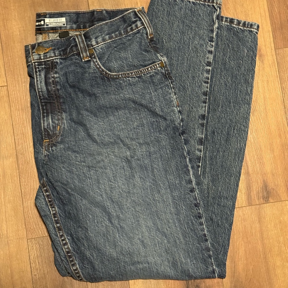 Carhartt Blue Relaxed Jeans with Classic Style